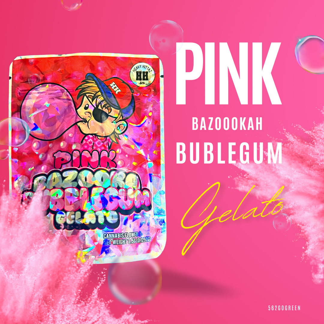 pink bubble gum gelato